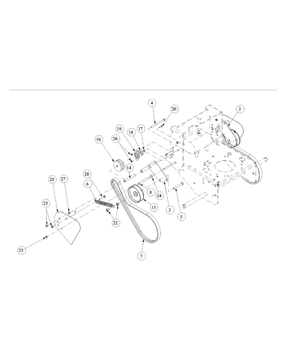 Vari-Touch Drive Assembly Diagram and Parts List for GF1748 55AE234M150-WAM Cub Cadet Lawn Mower